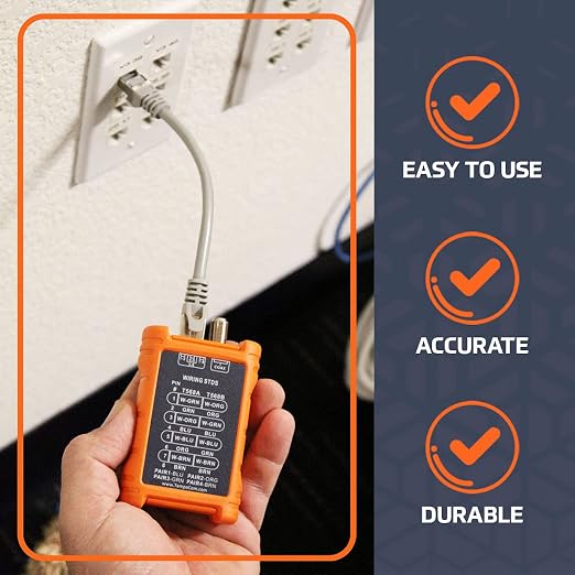 TEMPO Communications PA1594 Network Cable Tester | LAN & AV Cable Continuity - Image 4