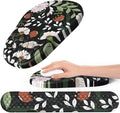 Hasinart Ergonomic Mouse Pad and Keyboard Wrist Rest with Massage Design, Space-Saving Mouse Pad Wrist Support, Memory Foam Wrist Rest with Non-Slip PU Base for Computer Desk, Multiflora