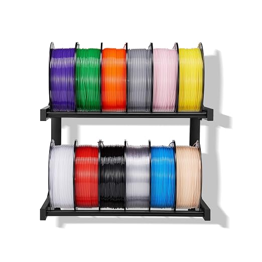 VEVOR Wall Mount Printer Filament Storage Rack, 2-Tier Wall Bracket Storage - Image 8