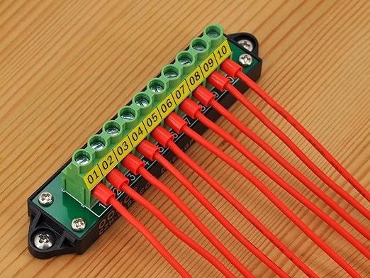 30Amp 300V 1x10 Position Terminal Block Distribution Module. OONO D-1661GP