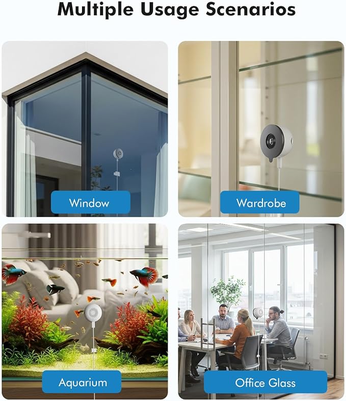 YesPano 3MP 2K Window Camera, 5G & 2.4GHz WiFi Indoor Camera for Home Security with Starlight Color Night Vision, 24/7 Recording, Motion Detection, Easy & Quick Install, 2 Pack Surveillance Camera
