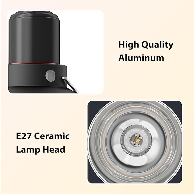 REPWILD Reptile Light Fixture with Dimming Thermostat, 5.5 Inch Deep Dome Lamp Fixture with Temperature Controller for Bearded Dragon, Turtle, Snake and Lizard Tanks, Max 100W