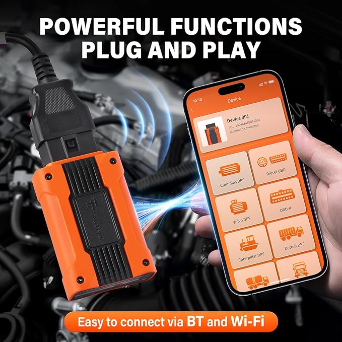 TopTekk for DPF Reset and Regeneration Tool, Compatible with Caterpillar Engines, Emergency Regeneration and DPF Error Code Clearing