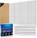 BSHEAD 16 Pack 2-Layer Fold Soundproof Wall Panels, 12 x 12 x 0.41 in Large Sound Proof Foam Panels for Walls, 0.9lb/ft³ High Density, 3D Acoustic Panels,Artistic Noise Dampening Panels White&Black