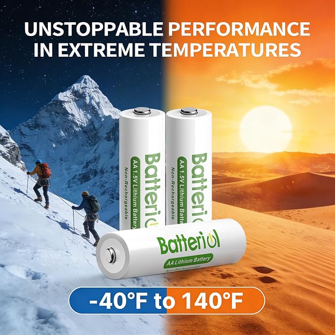 Lithium Batteries AA, Double A Batteries 3000mAh 1.5V Long Lasting - Image 7