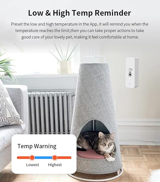 2-Pack WiFi Temperature Humidity Sensor: Indoor Thermometer Hygrometer - Image 2