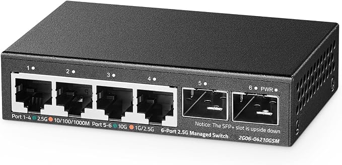 Binardat 4 Port 2.5G Web Managed Switch by Binardat