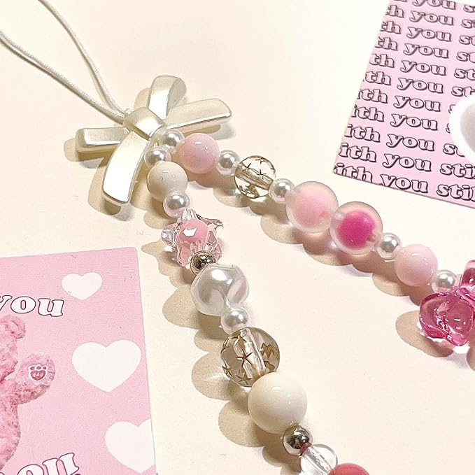 Beaded Camera Wrist Strap Cute Digital Camera Charm Lanyard, Phone Wristlet - Image 4