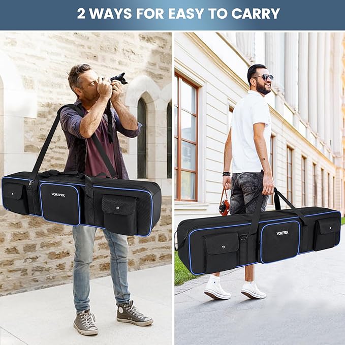 YOREPEK Tripod Carrying Case Bag 50.5", Resistant Light Stand Bag - Image 7