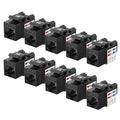 Cable Matters 10-Pack 10Gbps Cat6 Keystone Jacks, RJ45 Keystone Jack, Ethernet by CableMatters