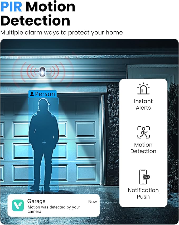 2K Security Cameras Wireless Outdoor, 2 Pack Battery Powered WiFi Cameras - Image 4