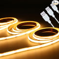 UVTaoYuan Led Strip Lights 5V USB Short COB LED Strip Light 3Pack 3000K Warm White Small Flexible Not Dimmable USB led Lights for Indoor Home DIY Lighting Room Decor 5V LED TV Lights (3.28FT/1M*3)