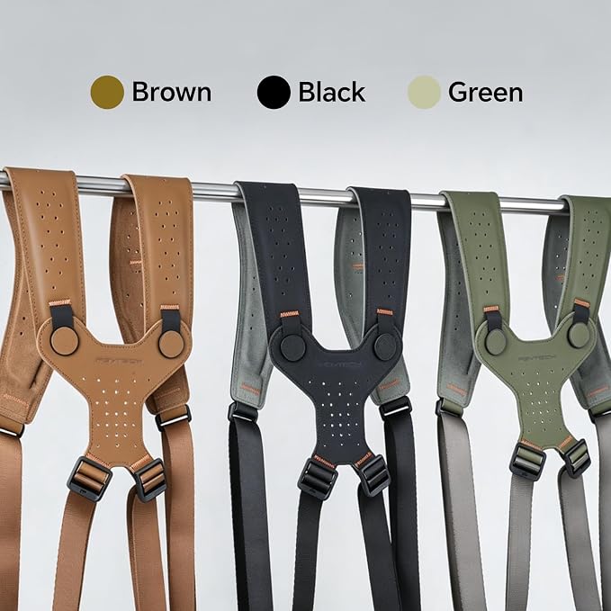 PGYTECH Camera Strap Master, Leather Dual Shoulder Harness - Image 3