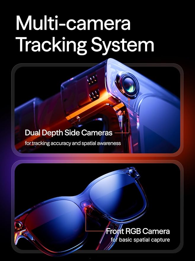 VITURE Luma Ultra AR/XR Glasses, 152'' Full 6Dof Support, AR Hand Gestures, 52° FOV, 1500 Nits,Video Glasses for iPhone 17/16/15, Android, Mac, PC, Switch&Switch 2, World's 1st Real-time 2D to 3D