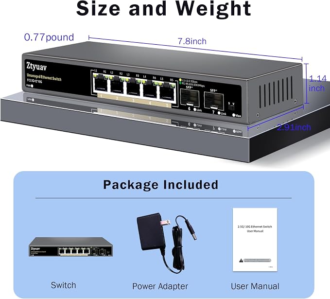 7 Port Unmanaged 2.5G Ethernet Switch - Image 6