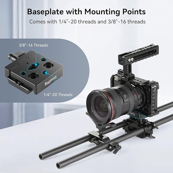 SMALLRIG DSLR and Mirrorless Quick Release Clamp and Plate for Arca Standard