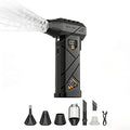 PURECOTERA Powerful Car Vacuum Cleaner,Compressed Air Duster - 6000 mAh,5 in 1, Digital, vacuuming, Compressed air, Lighting, Charging, for Computers, Keyboards, Home,car-Gifts for Men