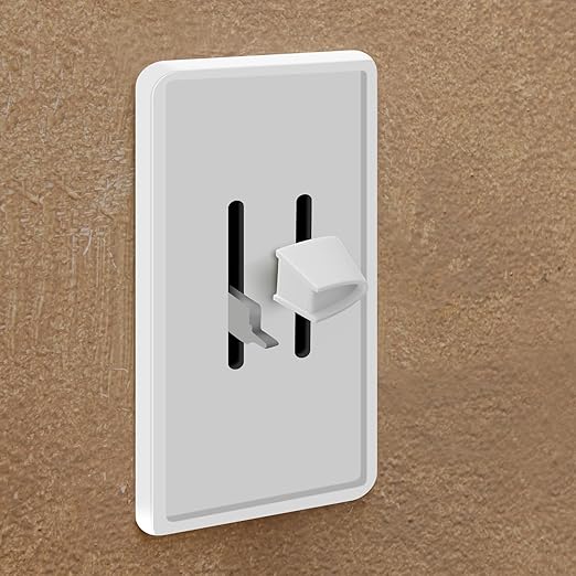 Hoolerry 8 Pcs Dimmer Switch Knob Dimmer Replacement Knob Compatible Replacement Set of Two Split for Compatible with Lutron Skylark Fan Speed & Light Control (White)