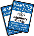 2PCS Security Alarm System Sign by LUHIMO
