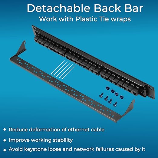Rapink Patch Panel 24 Port Cat6 - Image 6