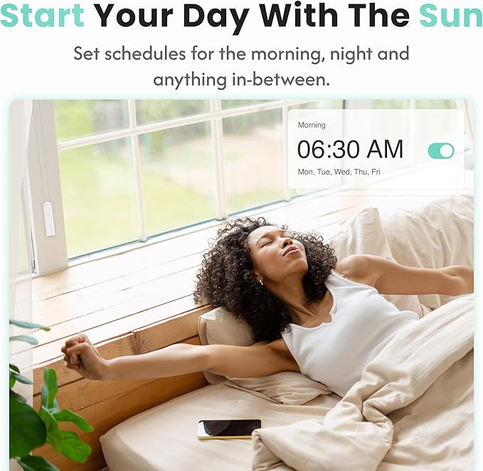 Aura Roller Smart Shade Driver, Remote Control & WiFi Dongle | Automate Existing Blinds | Beaded Window Shade Compatible Up to 4x5ft | Rechargeable Battery | Set Schedules | Hands Free Voice Control