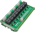 Good BNTai 8 Channel Interface Relay Module 12VACDC 24VACDC 110VAC 230VAC DIN Rail Panel Mount Automation PLC Board (8Channel ACDC24V)