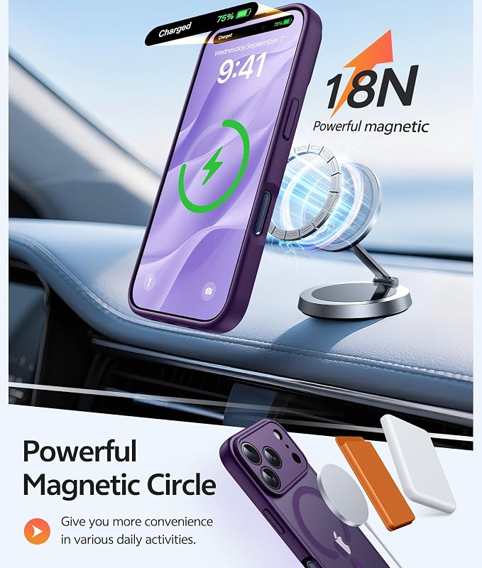 FNTCASE for iPhone 17 Pro Case: Translucent Matte Cases - Image 3