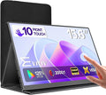EVICIV Portable Monitor Touchscreen 15.6”, 125% sRGB 1080P IPS 10-Point Touch Screen Monitor, VESA & Case, HDMI USB C, Ultra-Thin Travel Second Screen for Laptop, Computer, Game Consoles