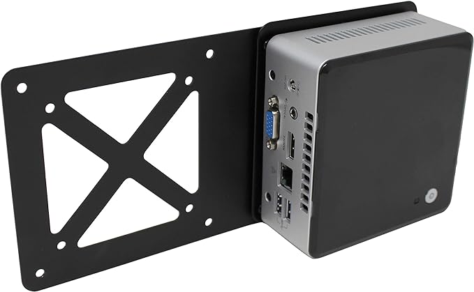 HumanCentric Mounting Bracket Compatible with Intel NUC, VESA Monitor Arm Extension Plate for NUC Mini PC Computer, 75x75mm and 100x100mm Patterns, Does not fit Hades and Skull Canyon NUC