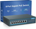 YuanLey 8 Port Gigabit PoE Switch, 8 PoE+ Ports 1000Mbps, 120W 802.3af/at by YuanLey