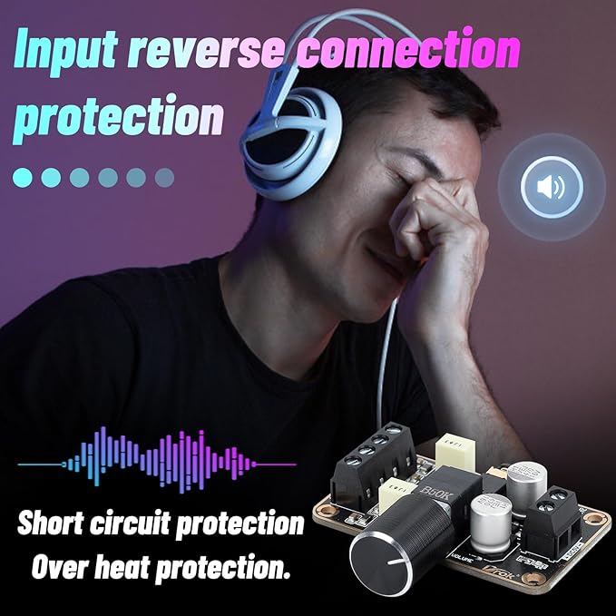 DROK 5W+5W Mini Amplifier Board 2pcs PAM8406 Audio Amplifier Board DC 5V Digital Stereo Power Amp 2.0 Dual Channel Class D Amplify Module for DIY Speaker Sound System