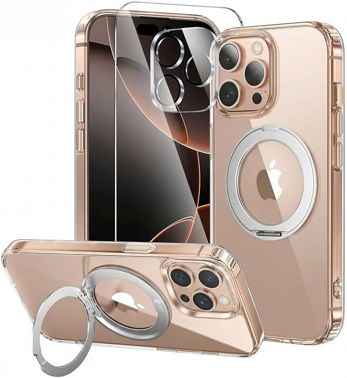 toushion 3 in 1 for iPhone 16 Pro Max Case Stand |Build in Kickstand, Screen by Unknown