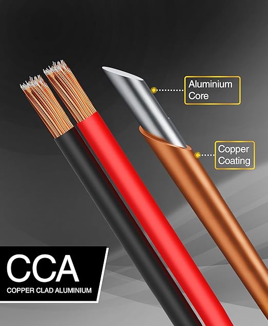 BlueRigger 16 Gauge Speaker Wire (100FT, 16 AWG, Speaker Cable, CCA, HiFi Stereo, Polarity Identification) - Car Audio Wire for Home Theater, Surround Sound Systems, Automotive Amps, Banana Plugs