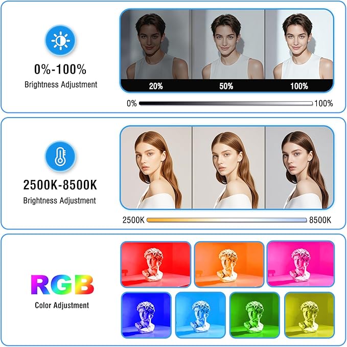 2 Pack RGB LED Video Light - Image 3