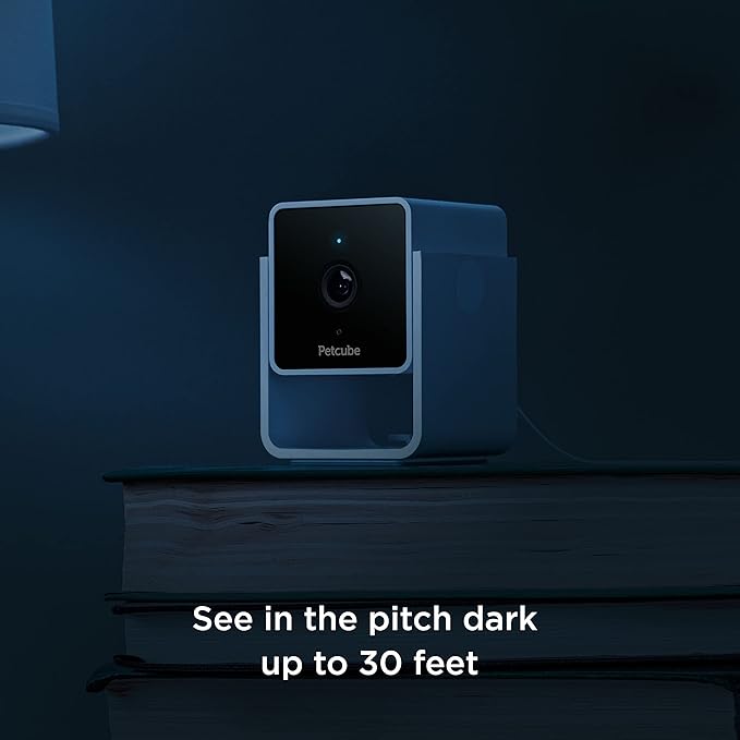 Petcube Cam Indoor Home Security Camera with 1080p HD Video, Two-Way Audio, Motion Detection, and Phone App, Night Vision Wi-Fi Camera for Apartment Security, Video Baby Monitor, Pet Camera (2pack)