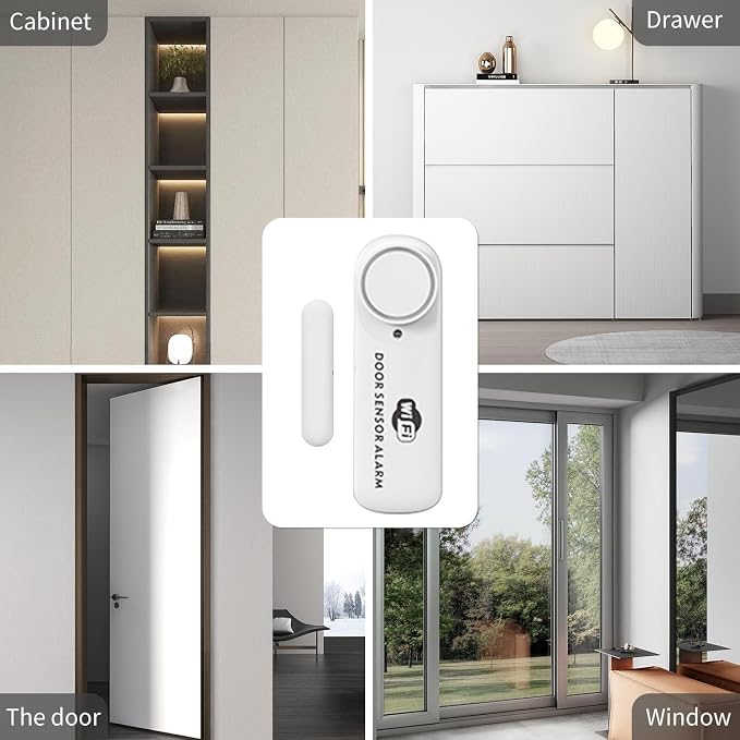 Smart WiFi Door & Window Alarm Sensor Chime - Image 7