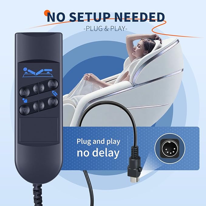 GWVEE Replacement Remote Control for Okin Okimat II Bed Motor Hand Control Compatible with Refined Hospital Beds
