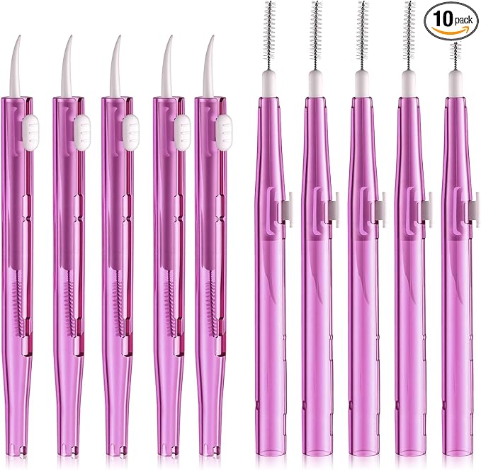 10Pcs Cell Phone Cleaning Kit, Dual Head Anti-Clogging Nylon Brushes Hook by Unknown