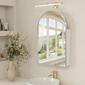 Arched Medicine Cabinet with Mirror,Silver Bathroom Mirrored Medicine Cabinet Organizer,Bath Vanity Mirror with Storage,Aluminum Wall Mount with Adjustable Shelves,20 x30 inch