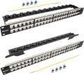 48Port Blank Keystone Patch Panel Rackmount&Wall Mount 1U 19-inch Network by Enmane