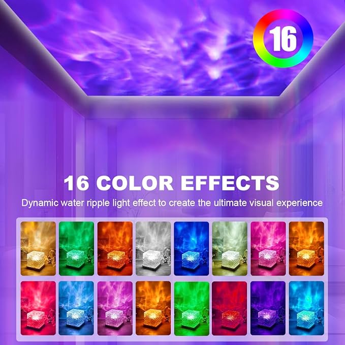 ACENZ Northern Lights Projector 18 Colors Night Lights Galaxy Projector for Bedroom Ambient Lighting,Remote Galaxy Lights for Bedroom Lighting,Room Decor (Northern Light)