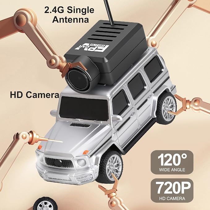 GoolRC WLtoys 6406 Mini RC Car, 2.4GHz 1:64 Scale FPV Remote Control Car - Image 3