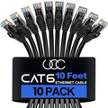 Ultra Clarity Cables Cat 6 Ethernet Cable 10 Ft, Cat6 Patch Cable, High Speed by UltraClarityCables