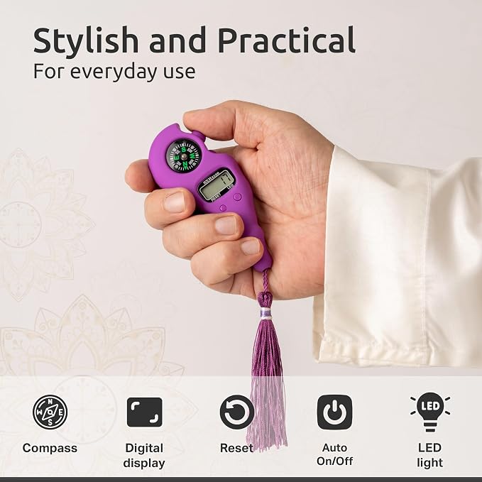 Digital Finger Tasbih with Compass & Night Light - Image 4