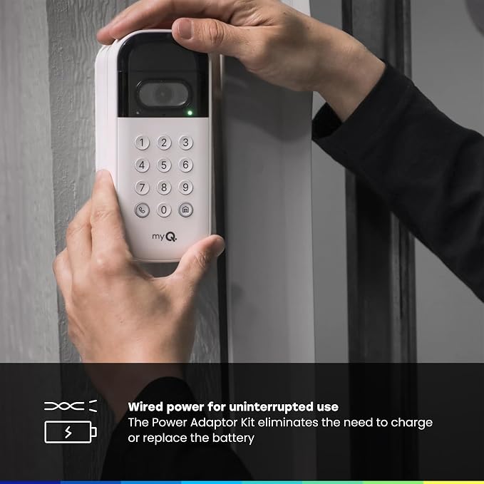 myQ Secure View™ 3-in-1 Smart Lock Deadbolt + Garage Door Video Keypad + Power - Image 10