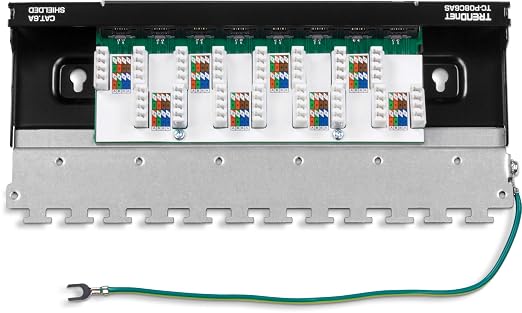 TRENDnet 8-Port Cat6A Shielded Patch Panel, Wall Mount Ready, 10G Ready - Image 7