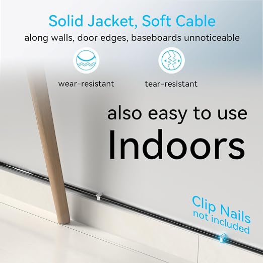 Cat6a Ethernet Cable Slim 200ft Outdoor&Indoor, 28AWG Pure Copper Cat6 Internet - Image 3