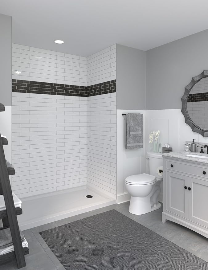 Miseno MSW-603696RFL Readyset 60" X 36" X 96" Fifteen Panel Alcove Shower Wall Kit - Cestrum