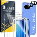 3 Pack for Google Pixel 10a Screen Protector Tempered Glass + 2 Pack Camera by letosan
