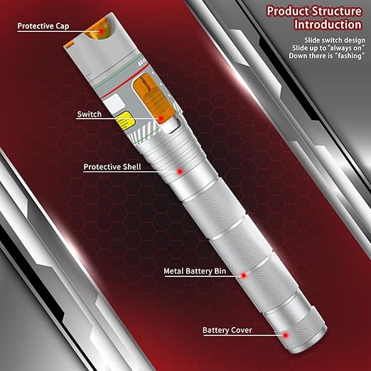 Visual Fault Locator, VFL Fiber Optic Light Source Tester, FC/SC/ST/LC Adapter - Image 6
